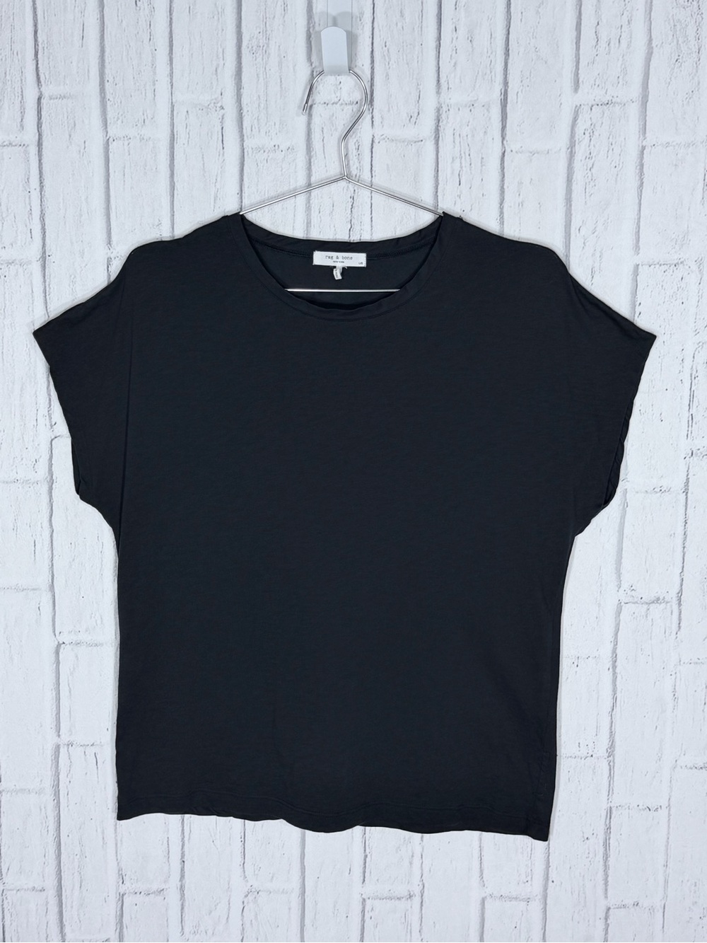 🖤 Rag & Bone Pima Cotton Twist Back Tee Black Large